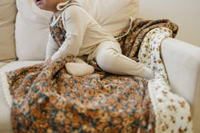 Load image into Gallery viewer, Venetian Floral + Autumn Bloom Lace Muslin Quilt