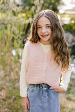 Load image into Gallery viewer, Pink Knit Button Down Vest