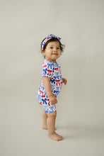 Load image into Gallery viewer, Bamboo Shorts Set | Red-White &amp; Bows