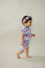 Load image into Gallery viewer, Bamboo Shorts Set | Red-White &amp; Bows