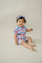 Load image into Gallery viewer, Bamboo Shorts Set | Red-White &amp; Bows