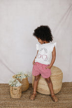 Load image into Gallery viewer, Cherry Ruffle Tee