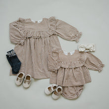 Load image into Gallery viewer, Gingham Ruffle Dress