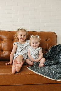 Blue Blossom Bubble Romper