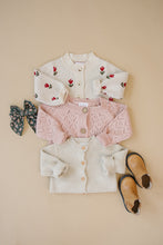 Load image into Gallery viewer, Pink Pointelle Button Down Cardigan