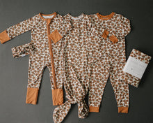 Load image into Gallery viewer, Cream Magnolia Bamboo Stretch Swaddle