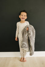 Load image into Gallery viewer, Taupe Checkered Bamboo Cozy Set