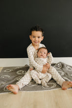 Load image into Gallery viewer, Taupe Checkered Bamboo Cozy Set