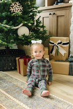 Load image into Gallery viewer, Green Plaid Bamboo Zipper