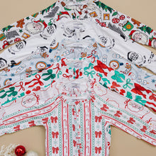 Load image into Gallery viewer, Bamboo Zip Romper | Cool Santa