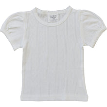 Load image into Gallery viewer, White Pointelle Tee