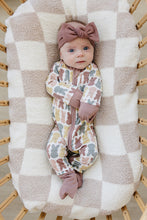 Load image into Gallery viewer, Dusty Rose Bunny Bamboo Zipper