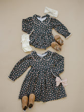 Load image into Gallery viewer, Olive Bloom Bubble Romper