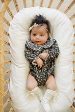 Load image into Gallery viewer, Olive Bloom Bubble Romper