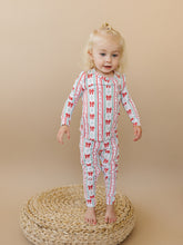 Load image into Gallery viewer, Bamboo Two Piece Set | Retro Candy Cane