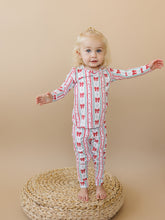 Load image into Gallery viewer, Bamboo Two Piece Set | Retro Candy Cane