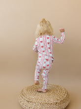 Load image into Gallery viewer, Bamboo Two Piece Set | Retro Candy Cane