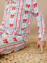 Load image into Gallery viewer, Bamboo Two Piece Set | Retro Candy Cane