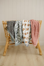 Load image into Gallery viewer, Vintage Pink Floral + Pink Stripes Muslin Quilt