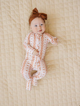 Load image into Gallery viewer, Bamboo Zip Romper | Boho Daisy
