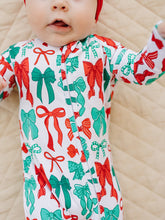 Load image into Gallery viewer, Bamboo Zip Romper | Merry Bows