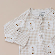 Load image into Gallery viewer, Bamboo Zip Romper | Gingham &amp; Goose
