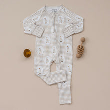 Load image into Gallery viewer, Bamboo Zip Romper | Gingham &amp; Goose