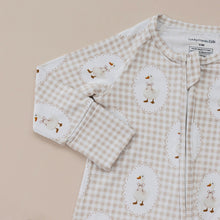 Load image into Gallery viewer, Bamboo Zip Romper | Gingham &amp; Goose