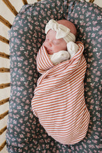 Load image into Gallery viewer, Pink Stripes Muslin Swaddle Blanket