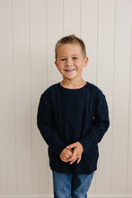 Load image into Gallery viewer, Navy Cable Knit Sweater