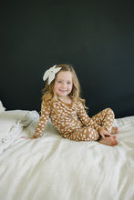 Load image into Gallery viewer, Mustard Floral Ribbed Bamboo Cozy Set
