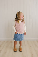 Load image into Gallery viewer, Pink Knit Button Down Vest