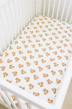 Load image into Gallery viewer, Teddy Bear Muslin Crib Sheet