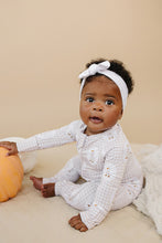 Load image into Gallery viewer, Bamboo Zip Romper | Gingham &amp; Goose