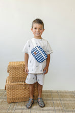 Load image into Gallery viewer, Navy Stripe Mini Fanny Pack