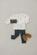 Load image into Gallery viewer, Cherry Pointelle Long Sleeve Tee