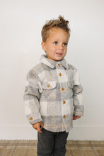 Load image into Gallery viewer, Grey Plaid Shacket