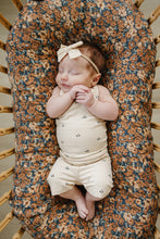 Load image into Gallery viewer, Cream Tulips Tank + Biker Short Set
