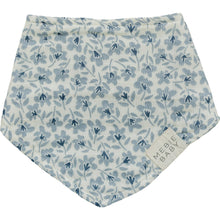 Load image into Gallery viewer, Blue Blossom Classic Muslin Bib