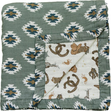 Load image into Gallery viewer, Southwest Aztec + Outlaw Cowboy Muslin Quilt