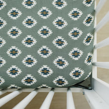 Load image into Gallery viewer, Southwest Aztec Muslin Crib Sheet