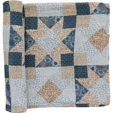 Load image into Gallery viewer, Patchwork Print Muslin Swaddle Blanket