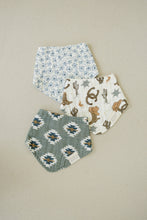 Load image into Gallery viewer, Blue Blossom Classic Muslin Bib