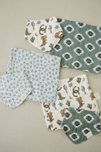 Load image into Gallery viewer, Blue Blossom Classic Muslin Bib