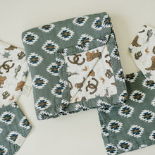 Load image into Gallery viewer, Southwest Aztec + Outlaw Cowboy Muslin Quilt