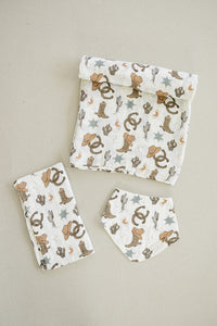 Outlaw Cowboy Classic Muslin Bib