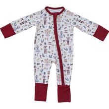 Load image into Gallery viewer, Red Nutcracker Bamboo Zipper