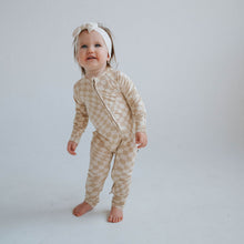 Load image into Gallery viewer, Wavy Checker | Bamboo Zip Romper