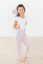 Load image into Gallery viewer, Lavender Sequin Joggers