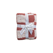 Load image into Gallery viewer, Berry Check | XS Plush Blanket